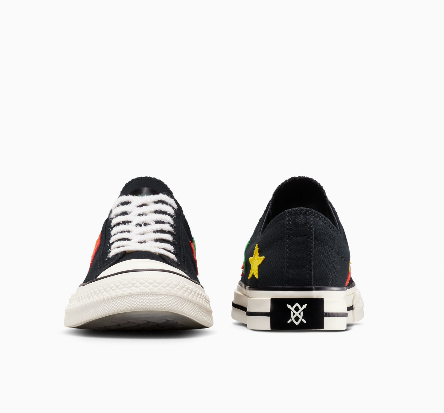 DAILY PAPER X CONVERSE 'STAR PLAYER OX' - BLACK/FERN GREEN/CYBER YELLOW