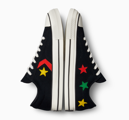 DAILY PAPER X CONVERSE 'STAR PLAYER OX' - BLACK/FERN GREEN/CYBER YELLOW