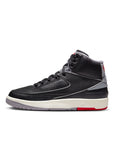 JORDAN 2 RETRO "BLACK CEMENT" (GS) - BLACK/CEMENT GREY/FIRE RED-SAIL