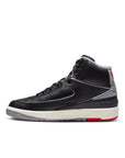 JORDAN 2 RETRO "BLACK CEMENT" (GS) - BLACK/CEMENT GREY/FIRE RED-SAIL