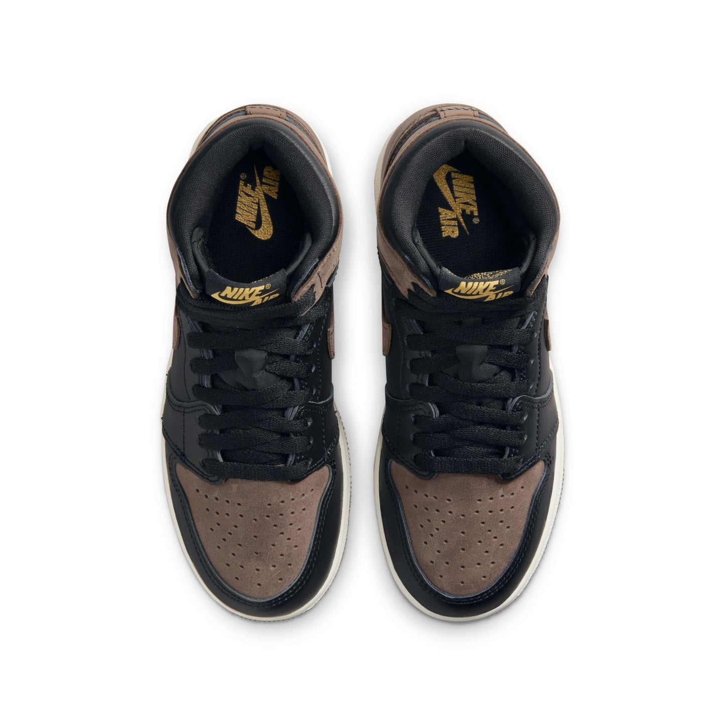 AIR JORDAN 1 HIGH OG "PALOMINO" (GS) - BLACK/METALLIC GOLD-PALOMINO-SAIL