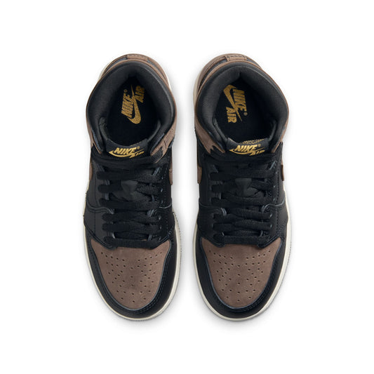 AIR JORDAN 1 HIGH OG "PALOMINO" (GS) - BLACK/METALLIC GOLD-PALOMINO-SAIL
