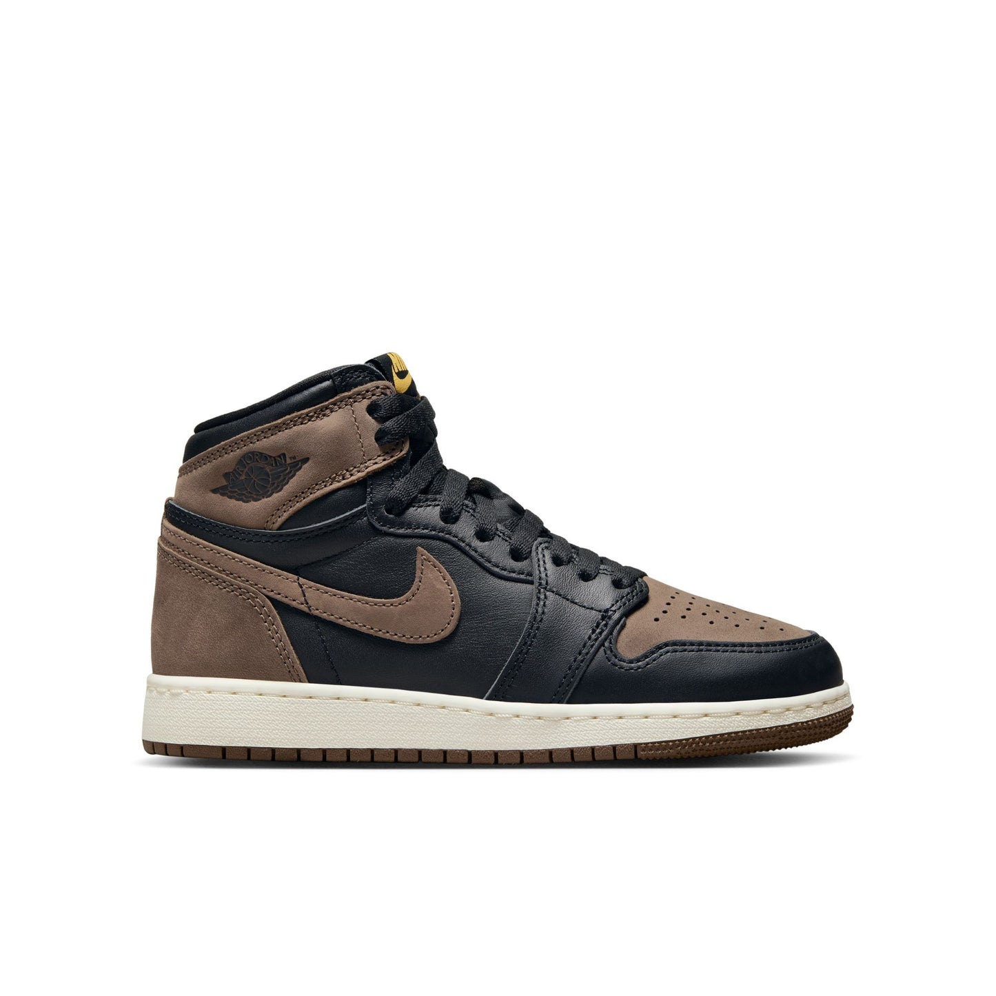 AIR JORDAN 1 HIGH OG "PALOMINO" (GS) - BLACK/METALLIC GOLD-PALOMINO-SAIL
