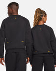 NOCTA x NIKE TECH FLEECE CREWNECK - BLACK/UNIVERSITY GOLD