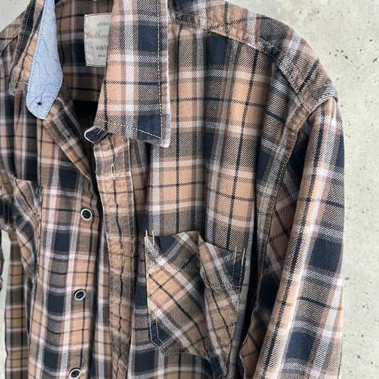 vintage brown flannel