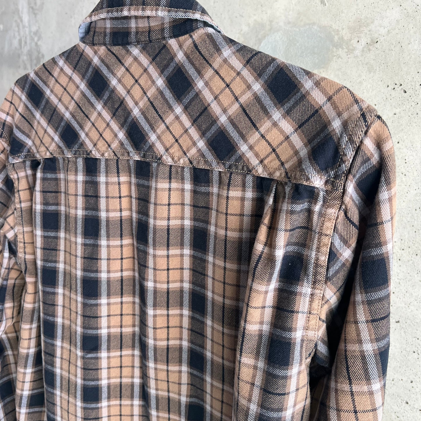 vintage brown flannel