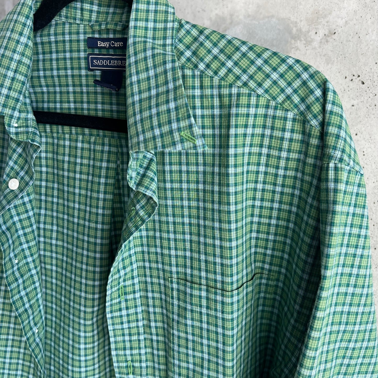 vintage green flannel