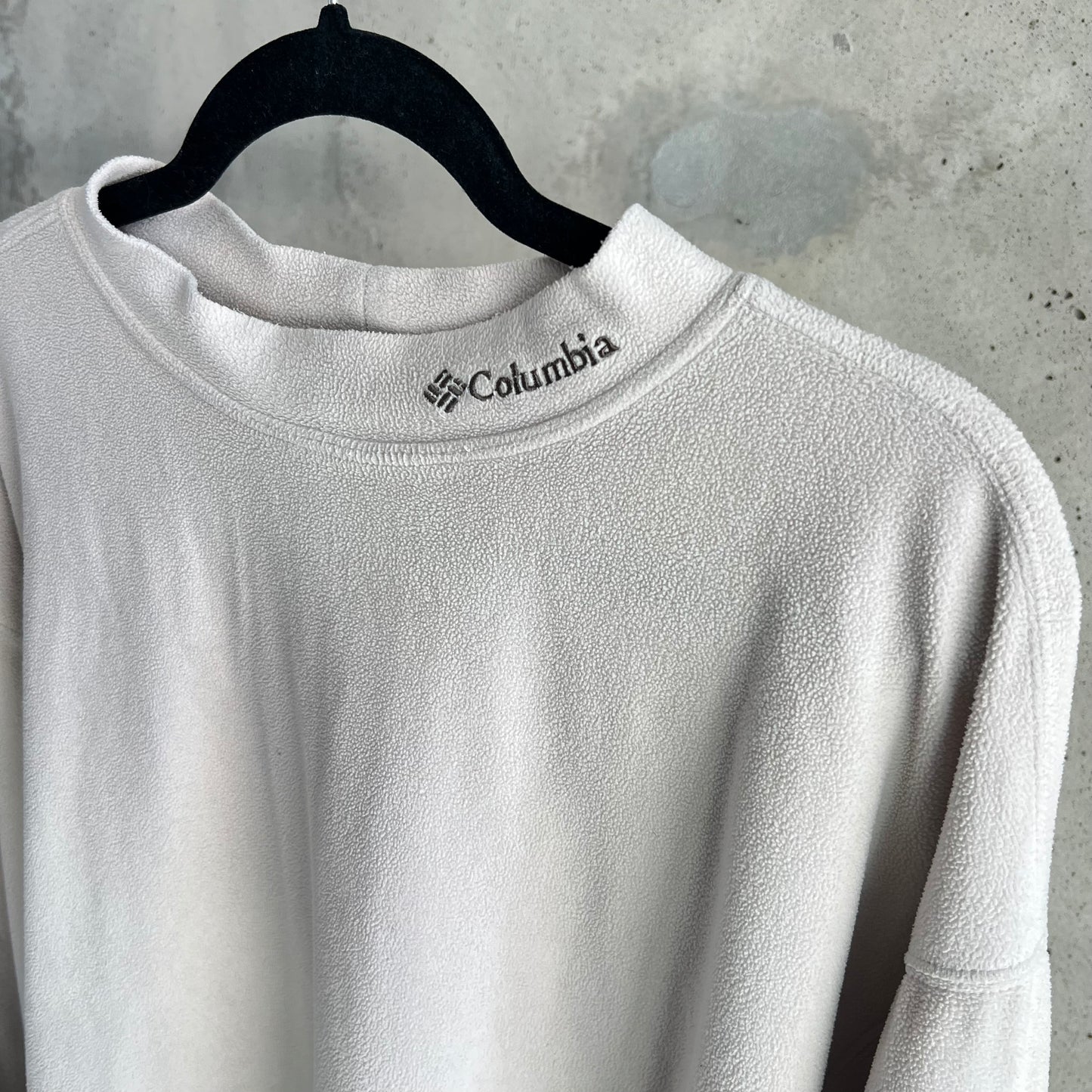 vintage columbia fleece mockneck