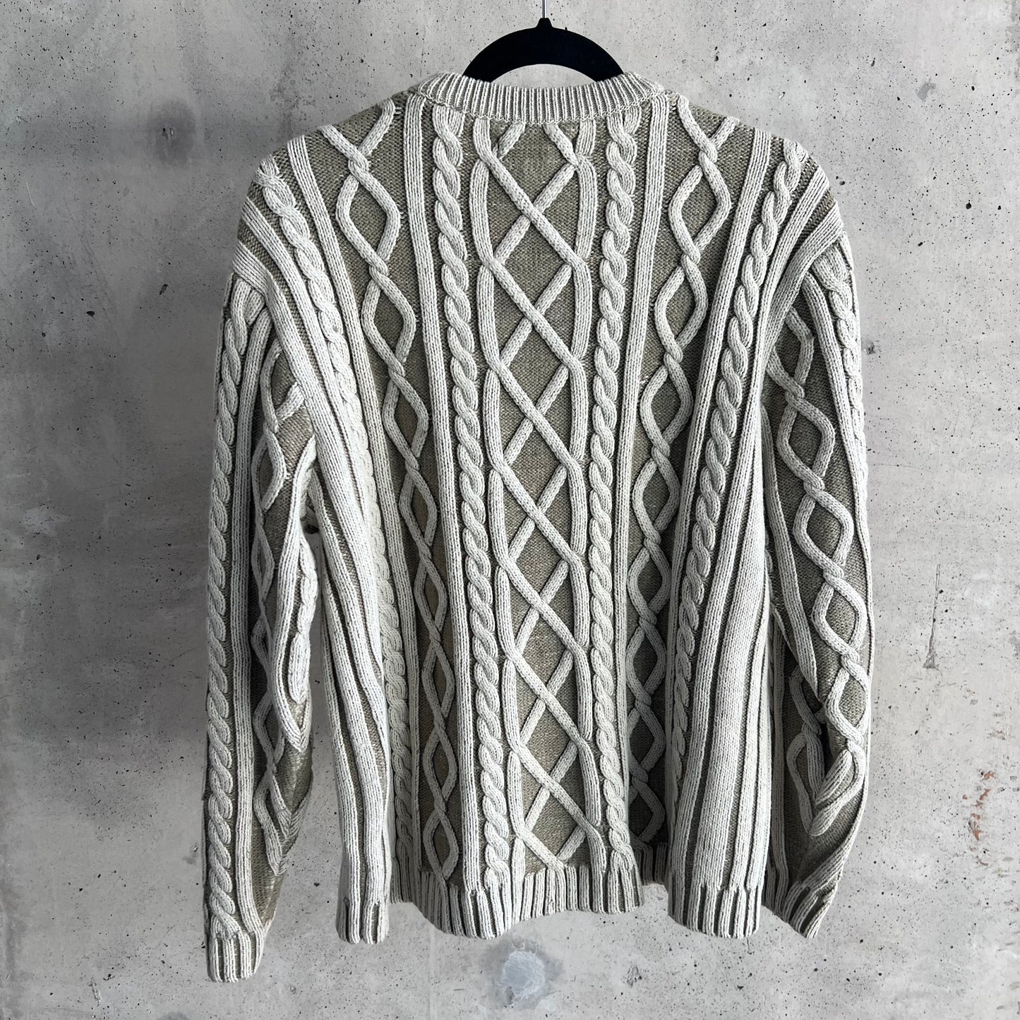 vintage cable knit sweater