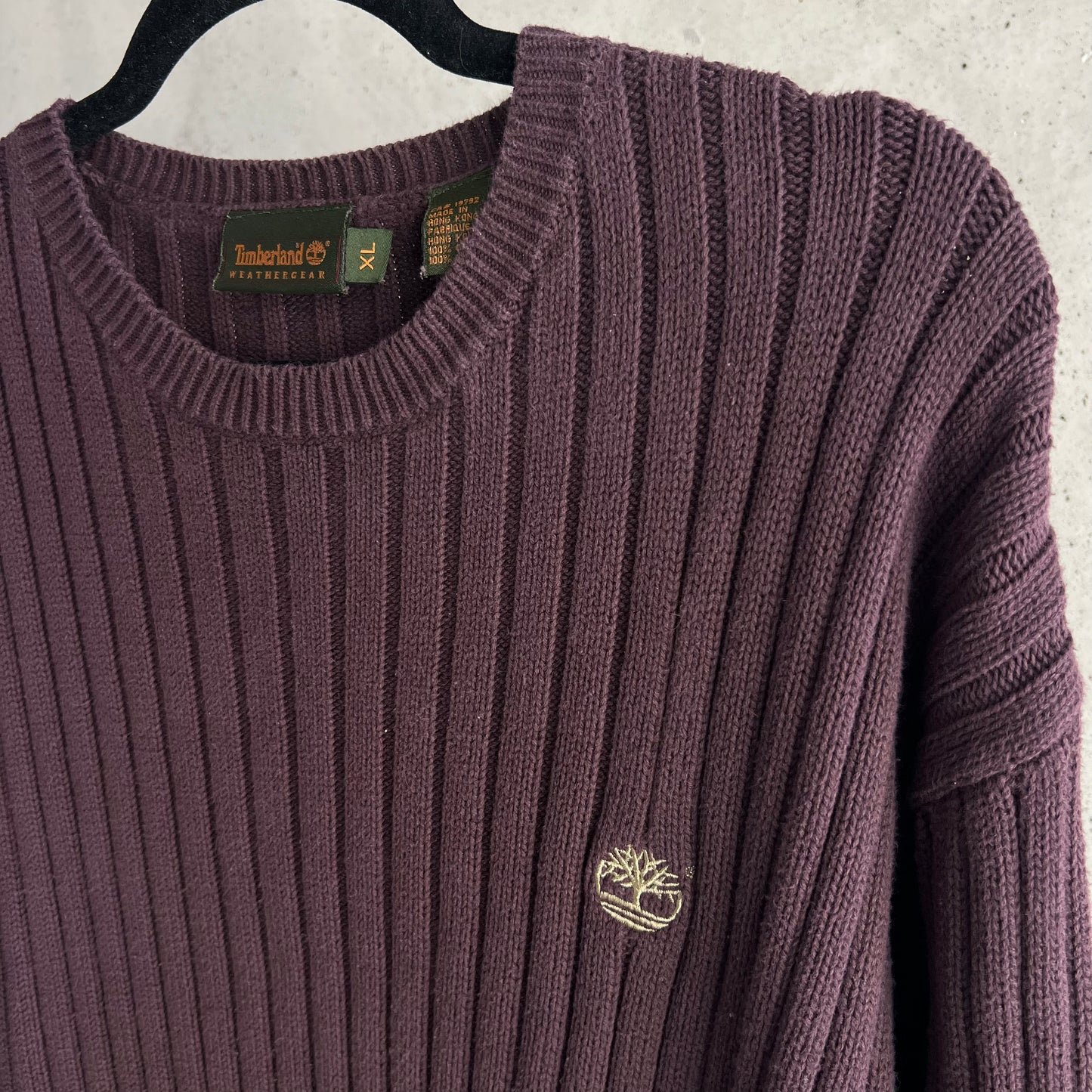 vintage timberland knit sweater