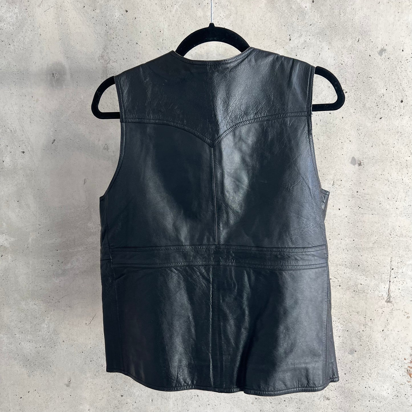 vintage leather vest