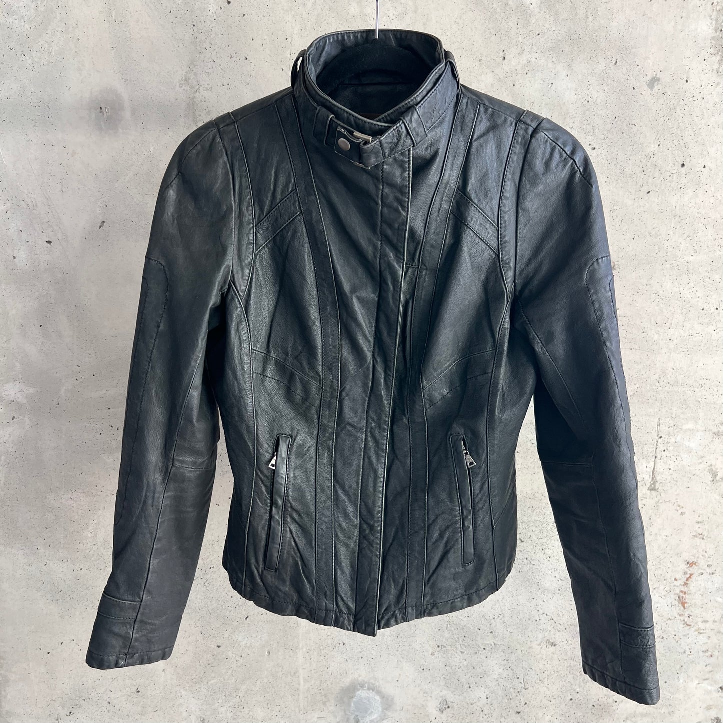 vintage danier leather moto jacket