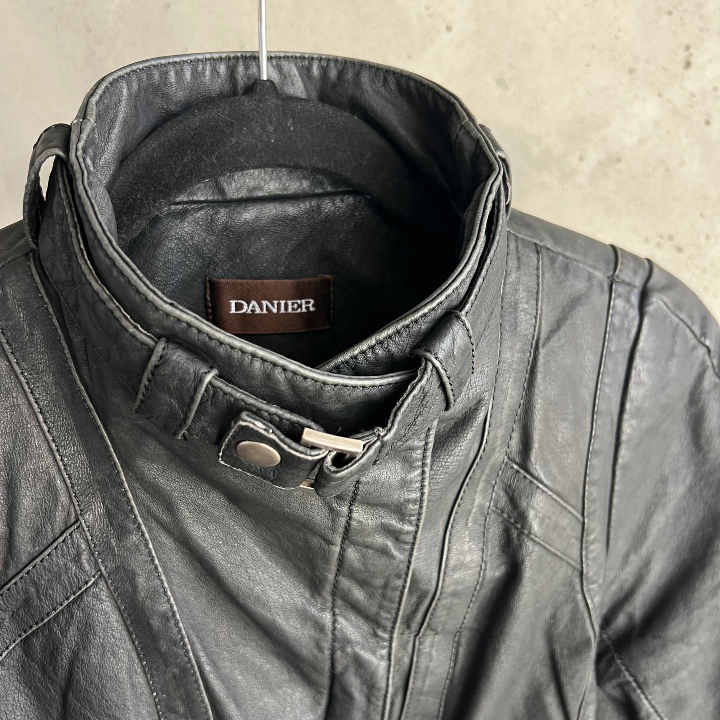 vintage danier leather moto jacket