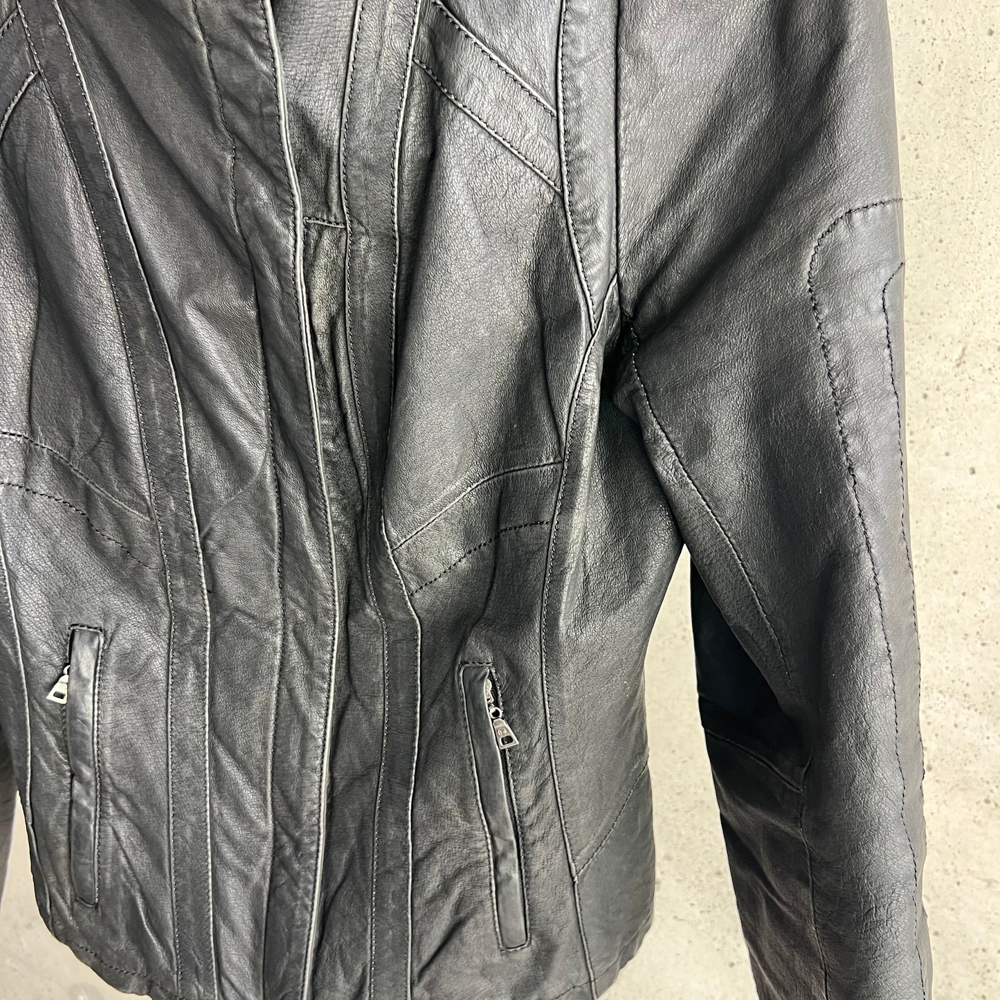 vintage danier leather moto jacket