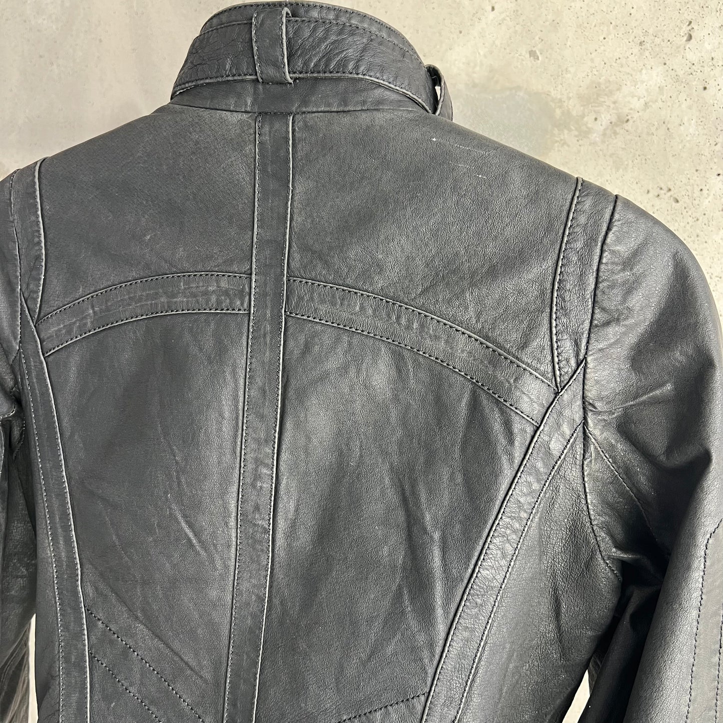 vintage danier leather moto jacket