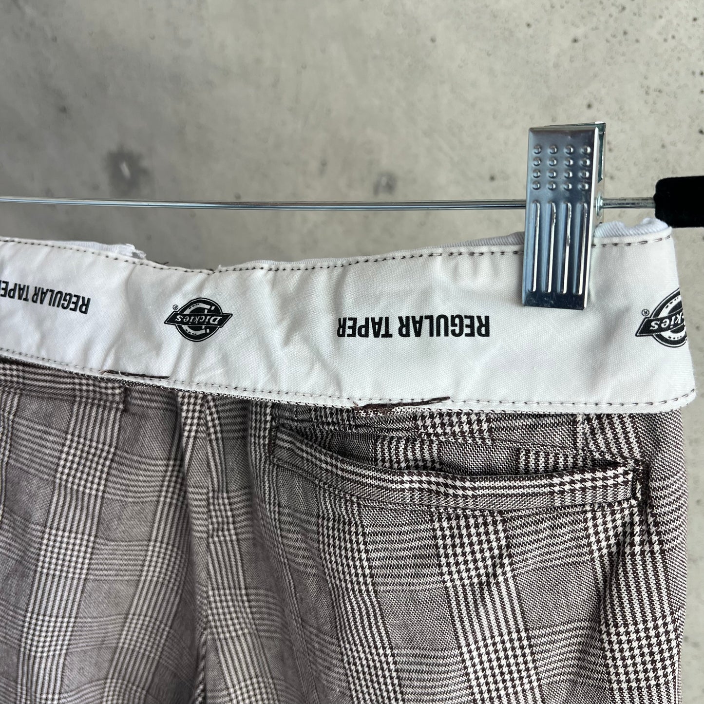 vintage dickies plaid trousers