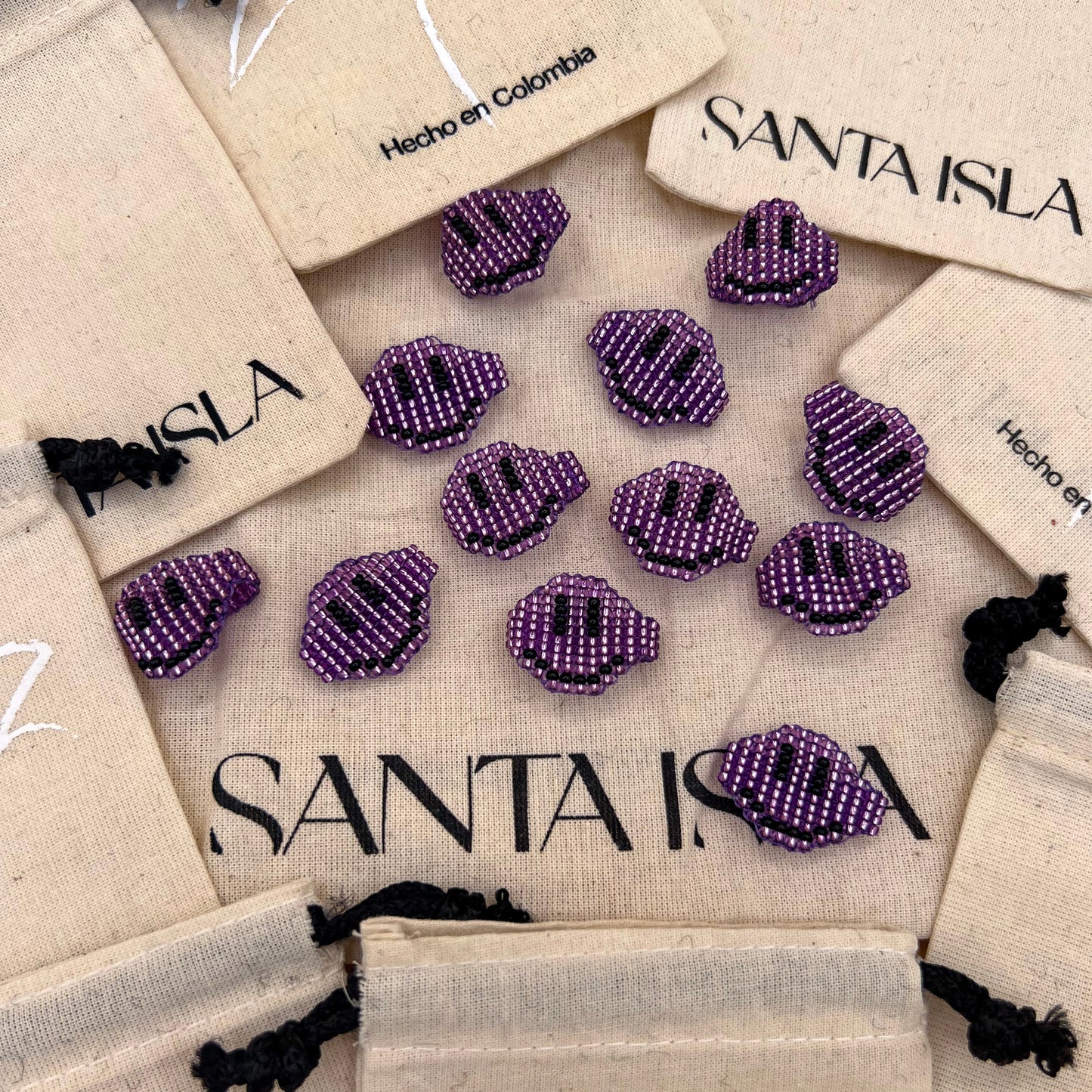 Pinky Smiley BB Ring - Purple