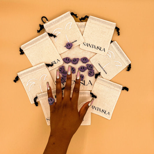 Pinky Smiley BB Ring - Purple