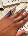 Pinky Smiley BB Ring - Purple