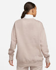 Oversized Crewneck Sweatshirt - Diffused Taupe/Sail