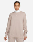 Oversized Crewneck Sweatshirt - Diffused Taupe/Sail