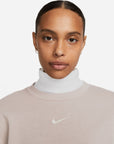 Oversized Crewneck Sweatshirt - Diffused Taupe/Sail