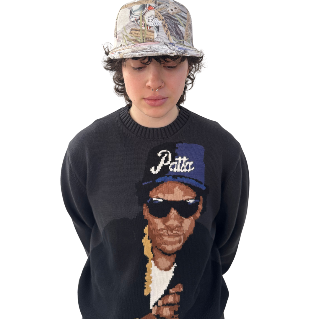 Beach Print Cap - Multi