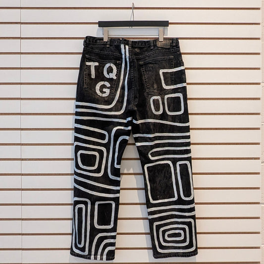 Hand Painted Denim
