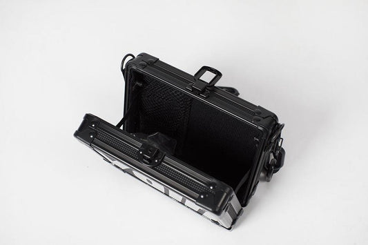 Matte Black Pocket Box Handbag-MAKEWAY