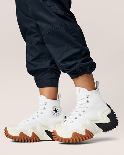 Run Star Motion High Top White/Black/Gum Honey