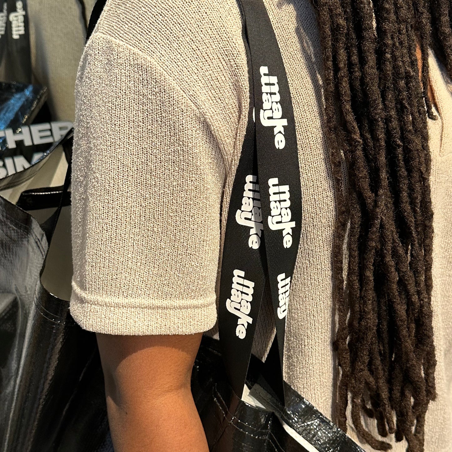 Oversized Grocery Bag - Black