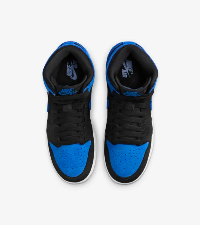 JORDAN 1 HIGH OG &#39;ROYAL REIMAGINED&#39; (GS) - BLACK/ROYAL BLUE/WHITE/ROYAL BLUE