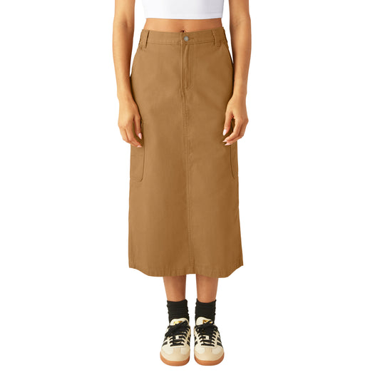 Duck Canvas Cargo Skirt - Brown Duck