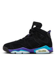 JORDAN 6 RETRO 'AQUA' (GS)- BLACK/BRIGHT CONCORD/AQUATONE