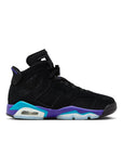 JORDAN 6 RETRO 'AQUA' (GS)- BLACK/BRIGHT CONCORD/AQUATONE