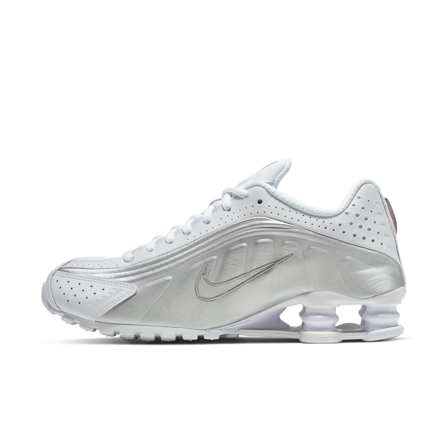 SHOX R4 - WHITE/WHITE/METALLIC SILVER/MAX ORANGE