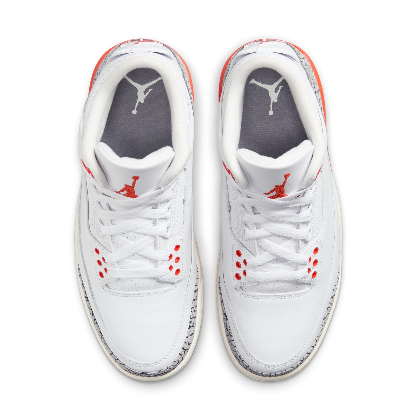 JORDAN 3 RETRO 'GEORGIA PEACH' - WHITE/COSMIC CLAY/SAIL/CEMENT GREY