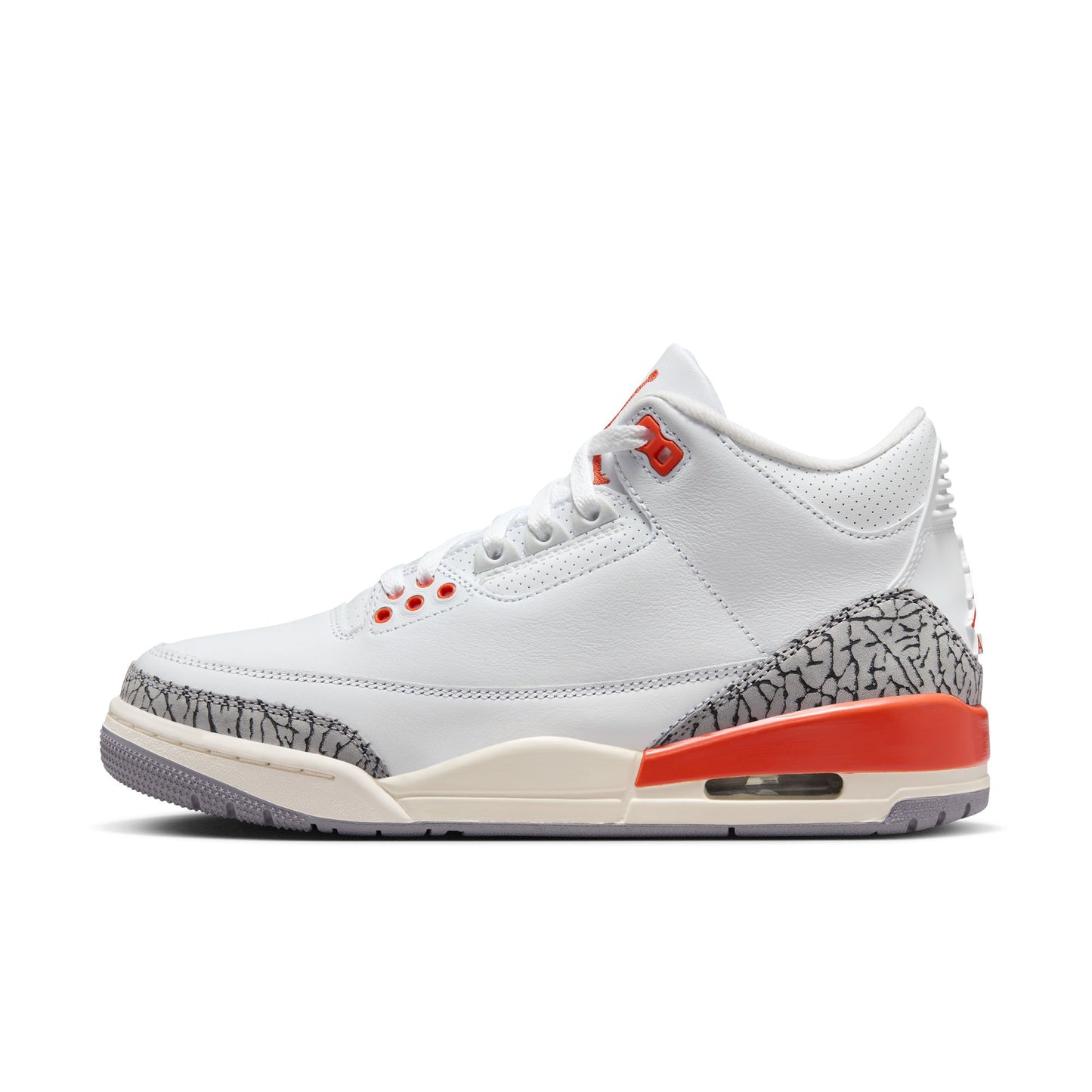 JORDAN 3 RETRO 'GEORGIA PEACH' - WHITE/COSMIC CLAY/SAIL/CEMENT GREY