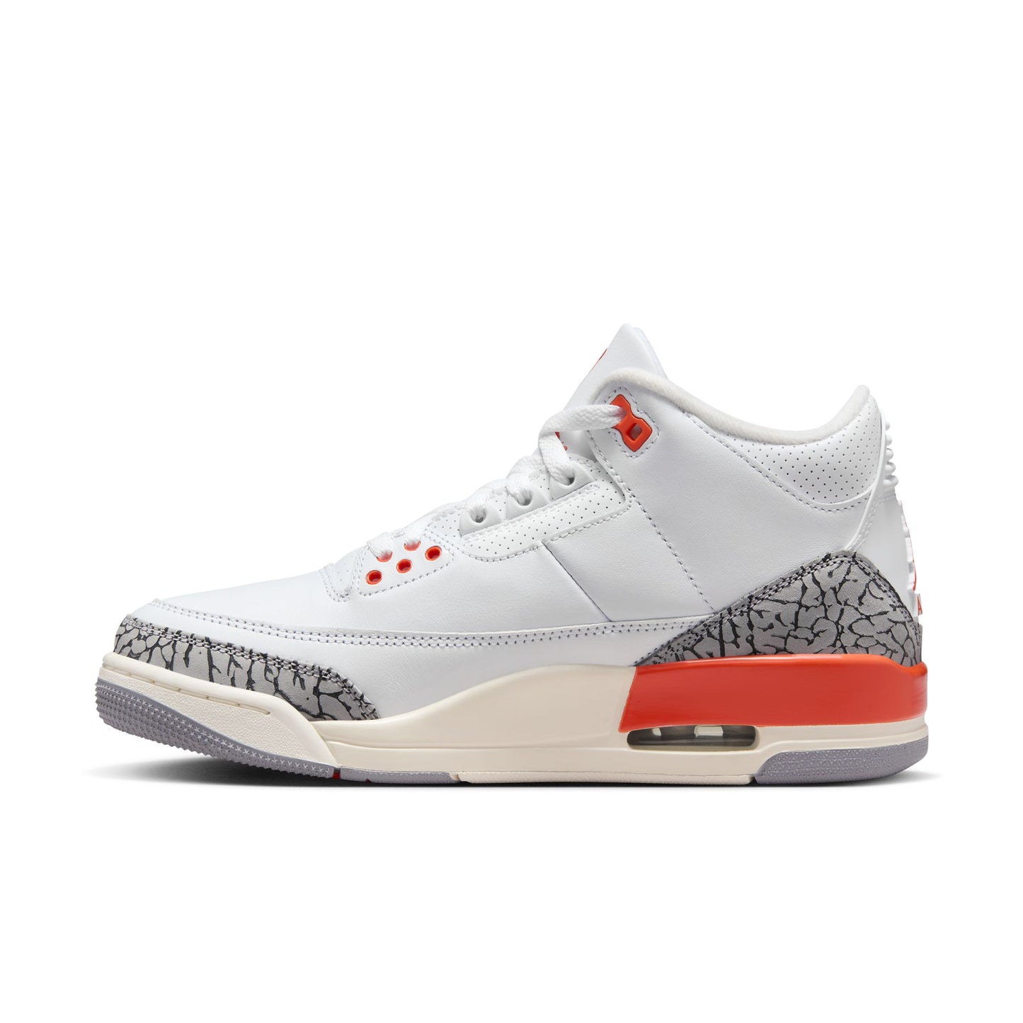 JORDAN 3 RETRO 'GEORGIA PEACH' - WHITE/COSMIC CLAY/SAIL/CEMENT GREY