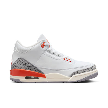 JORDAN 3 RETRO 'GEORGIA PEACH' - WHITE/COSMIC CLAY/SAIL/CEMENT GREY