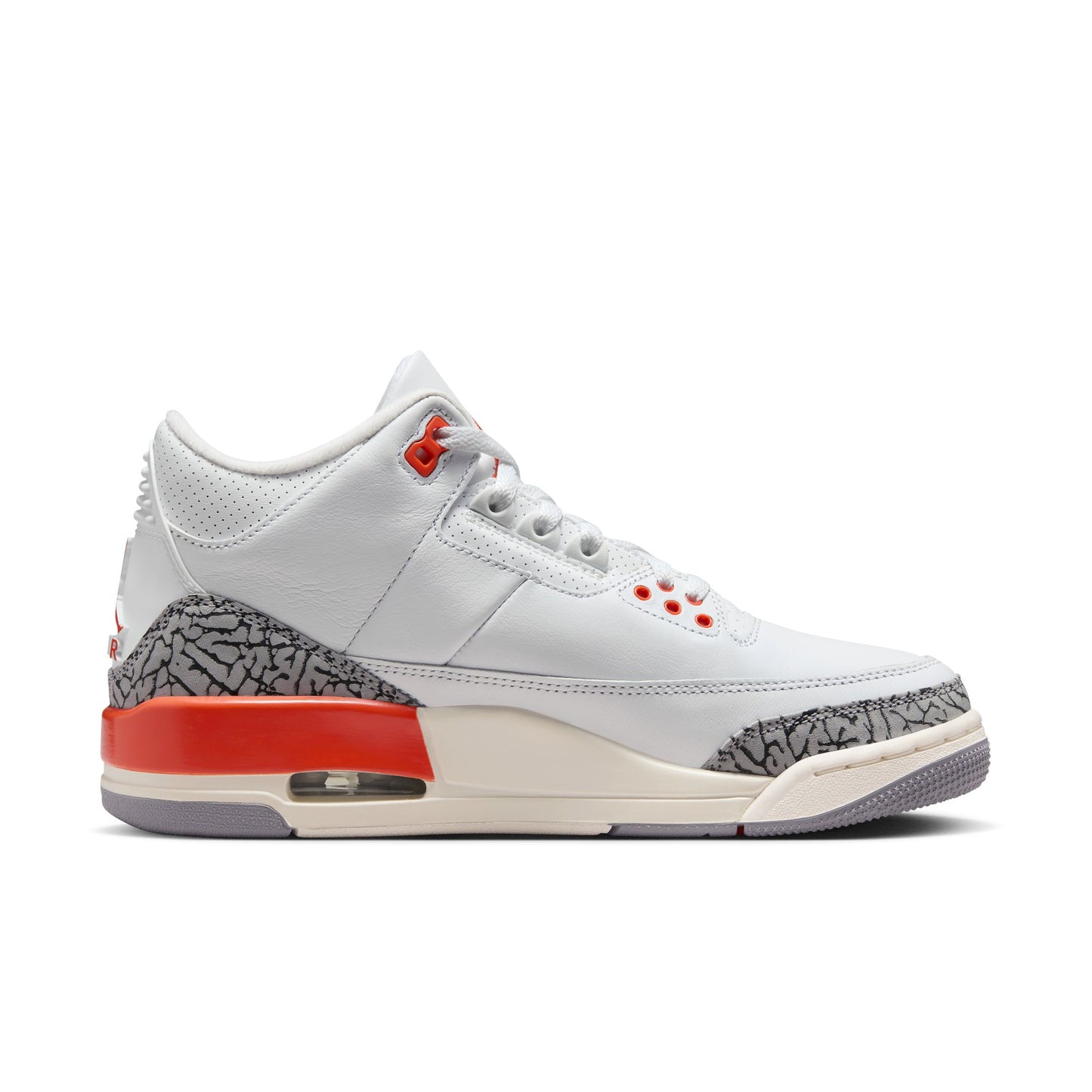 JORDAN 3 RETRO 'GEORGIA PEACH' - WHITE/COSMIC CLAY/SAIL/CEMENT GREY