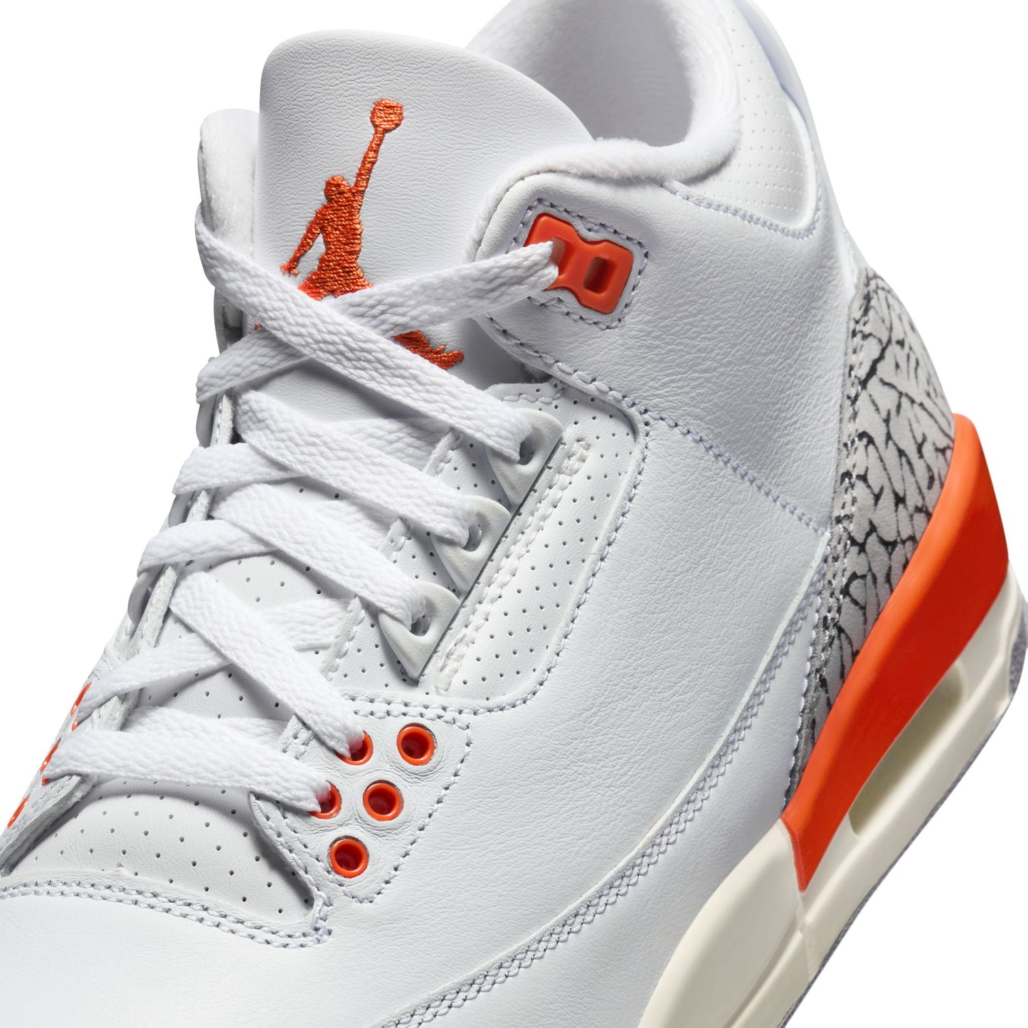 JORDAN 3 RETRO 'GEORGIA PEACH' - WHITE/COSMIC CLAY/SAIL/CEMENT GREY