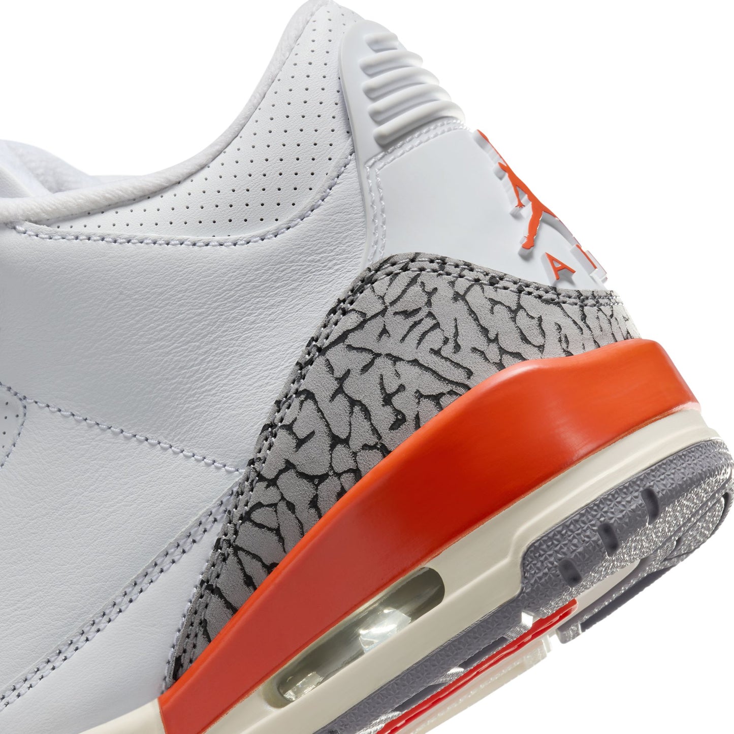 JORDAN 3 RETRO 'GEORGIA PEACH' - WHITE/COSMIC CLAY/SAIL/CEMENT GREY