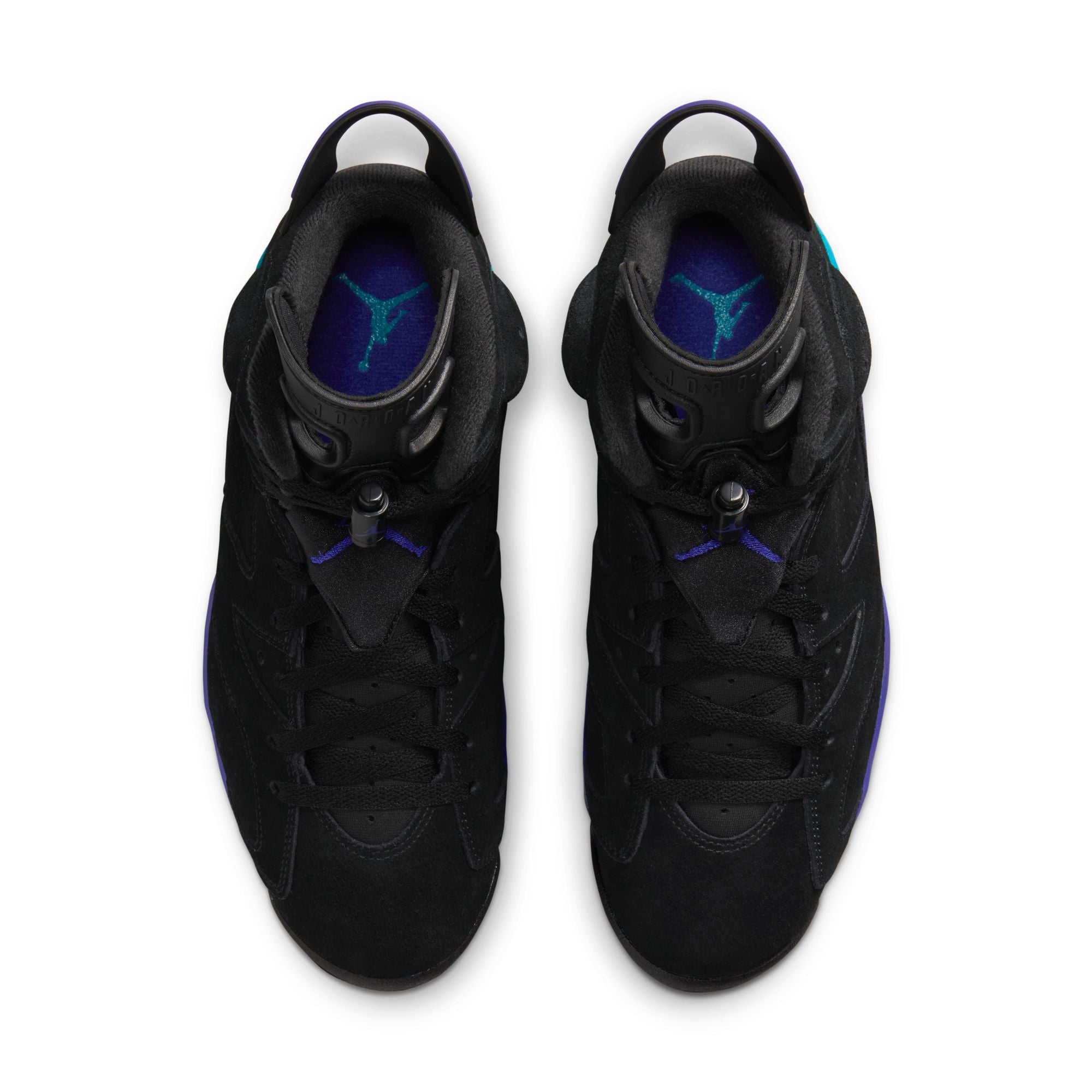 JORDAN 6 RETRO &#39;AQUA&#39; - BLACK/BRIGHT CONCORD/AQUATONE