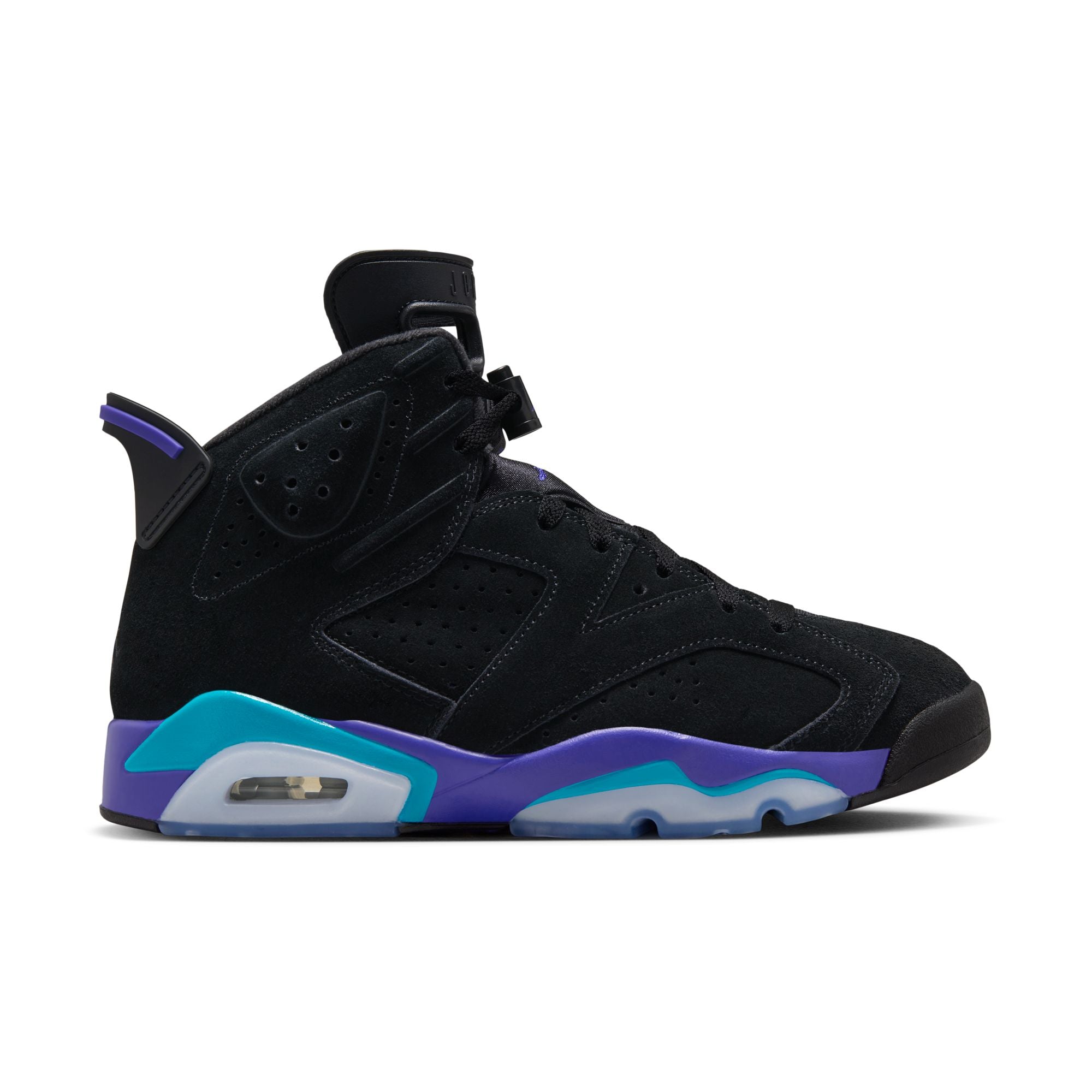 JORDAN 6 RETRO &#39;AQUA&#39; - BLACK/BRIGHT CONCORD/AQUATONE