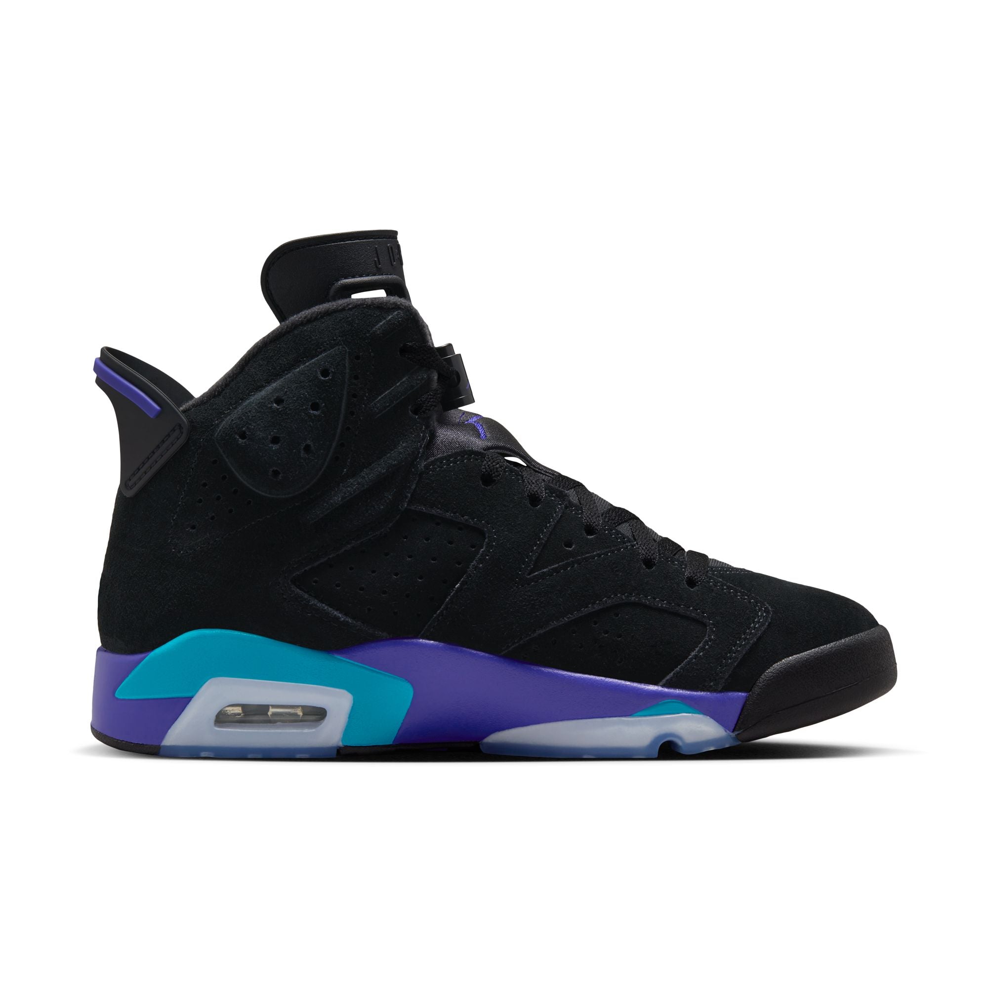 JORDAN 6 RETRO &#39;AQUA&#39; - BLACK/BRIGHT CONCORD/AQUATONE