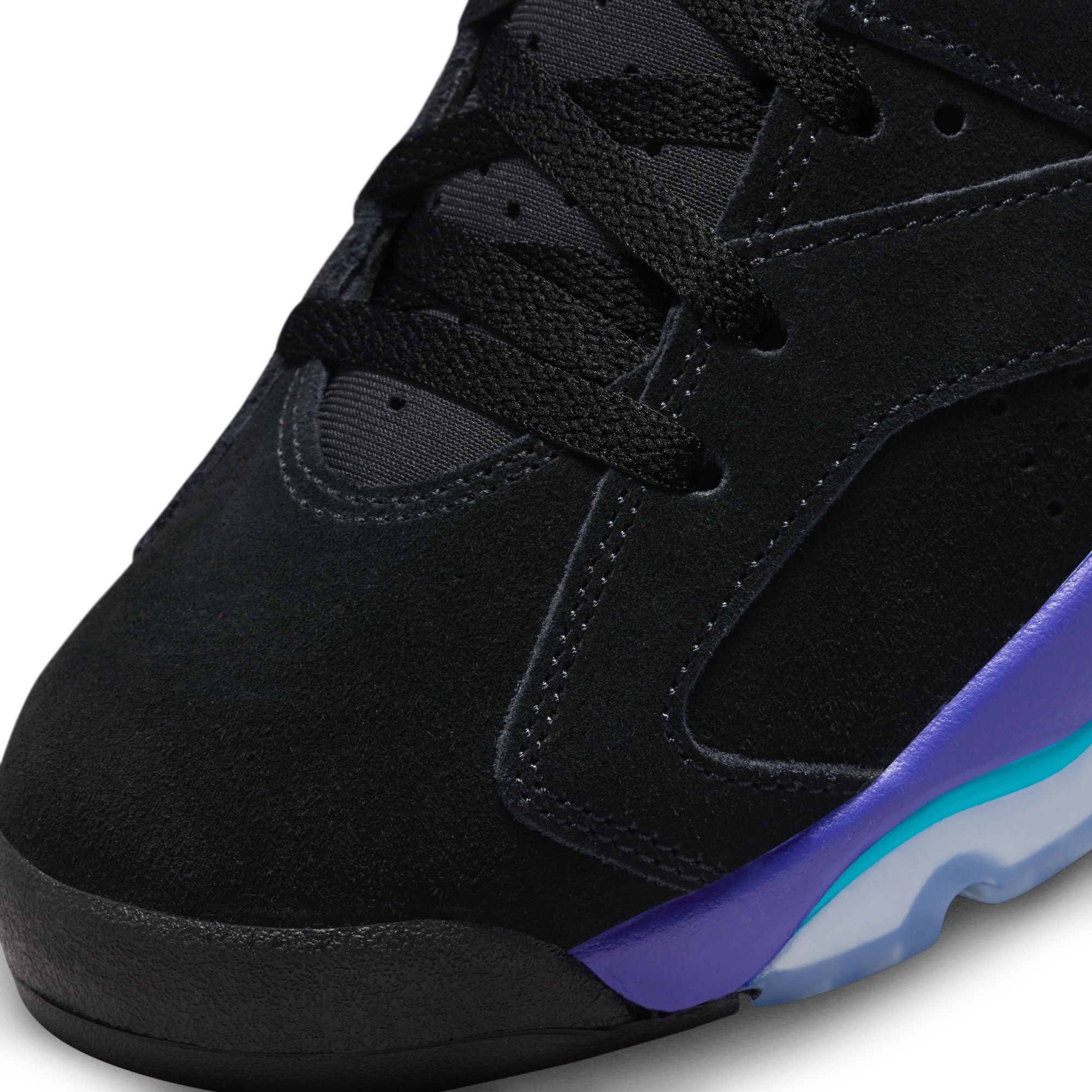 JORDAN 6 RETRO &#39;AQUA&#39; - BLACK/BRIGHT CONCORD/AQUATONE