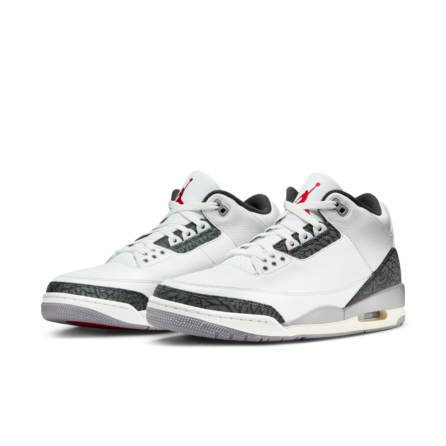 JORDAN 3 RETRO 'CEMENT GREY' - SUMMIT WHITE/FIRE RED/CEMENT GREY/BLACK