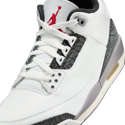 JORDAN 3 RETRO 'CEMENT GREY' - SUMMIT WHITE/FIRE RED/CEMENT GREY/BLACK