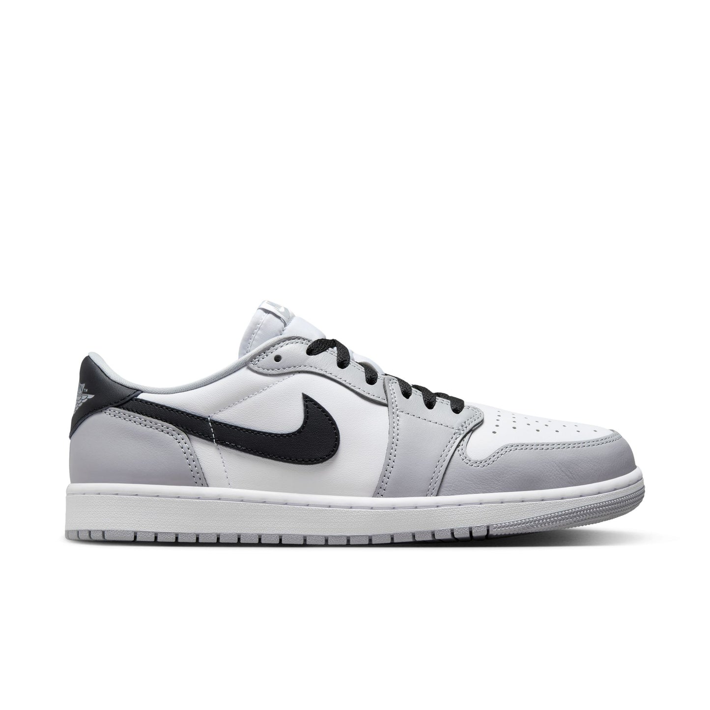 JORDAN 1 LOW OG 'WOLF GREY' - WHITE/BLACK/WOLF GREY